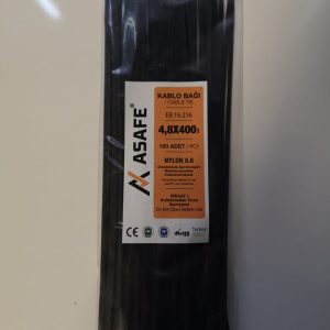 ASAFE 4,8x400 Plastik Kablo Bağı (100 Ad)